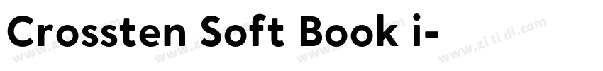 Crossten Soft Book i字体转换